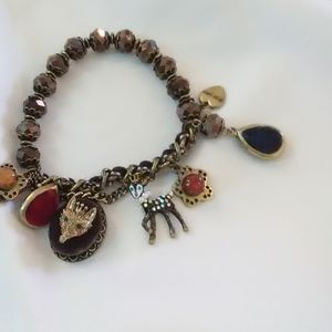 Betsey Johnson Fox and Deer bracelet